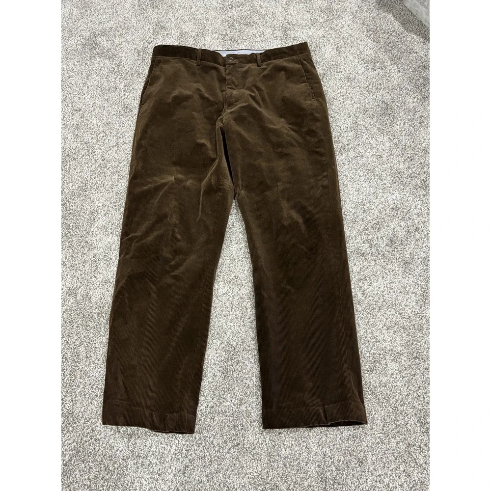 Polo Ralph‎ Lauren Corduroy Pants 34x30 Brown Stretch Classic Fit Straight Leg